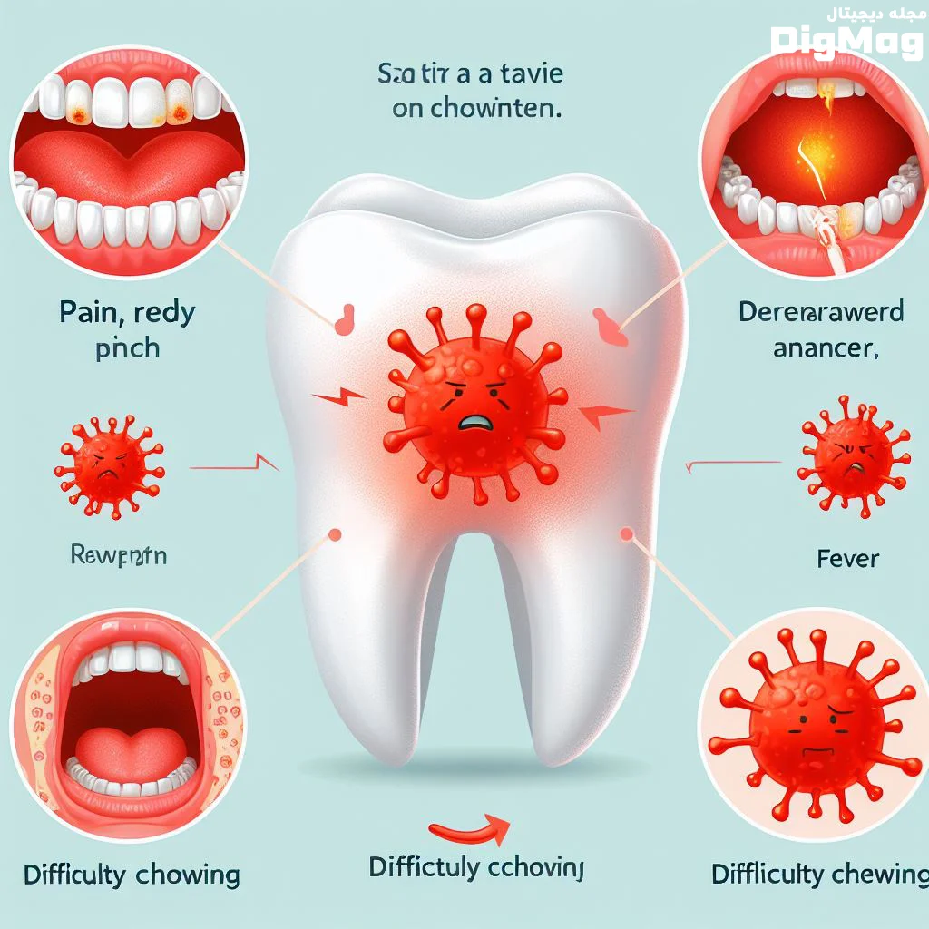 علائم عفونت و ورم دندان چیست؟