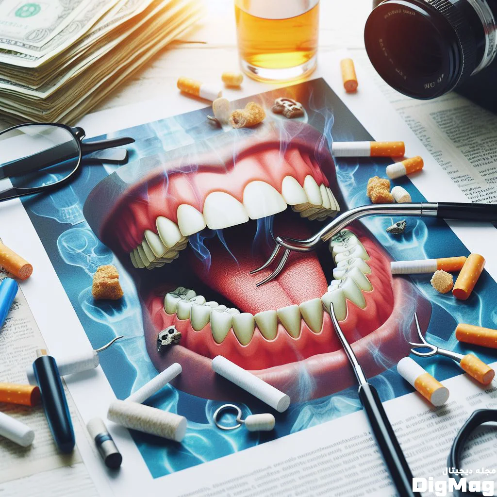 تاثیر سیگار کشیدن بر سلامت دندان ها