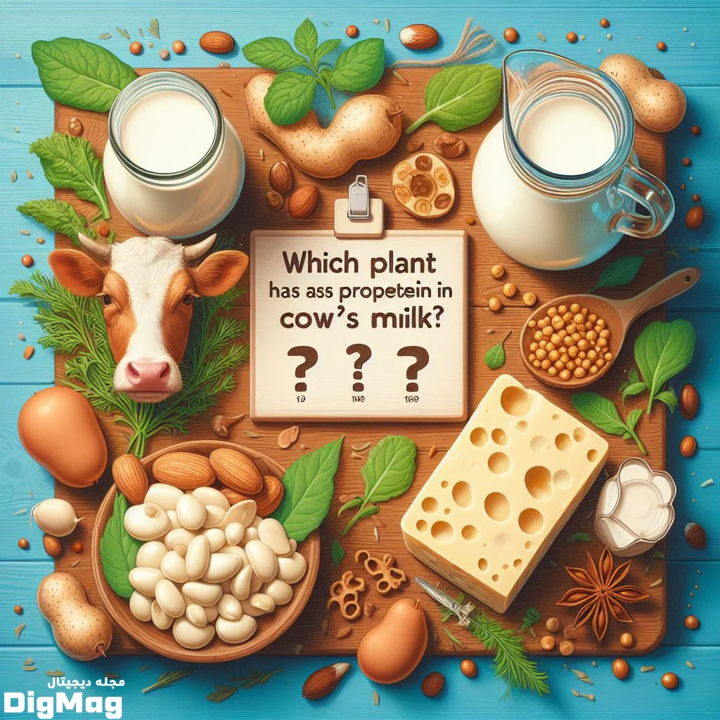 کدام گیاه به اندازه شیر گاو پروتئین دارد