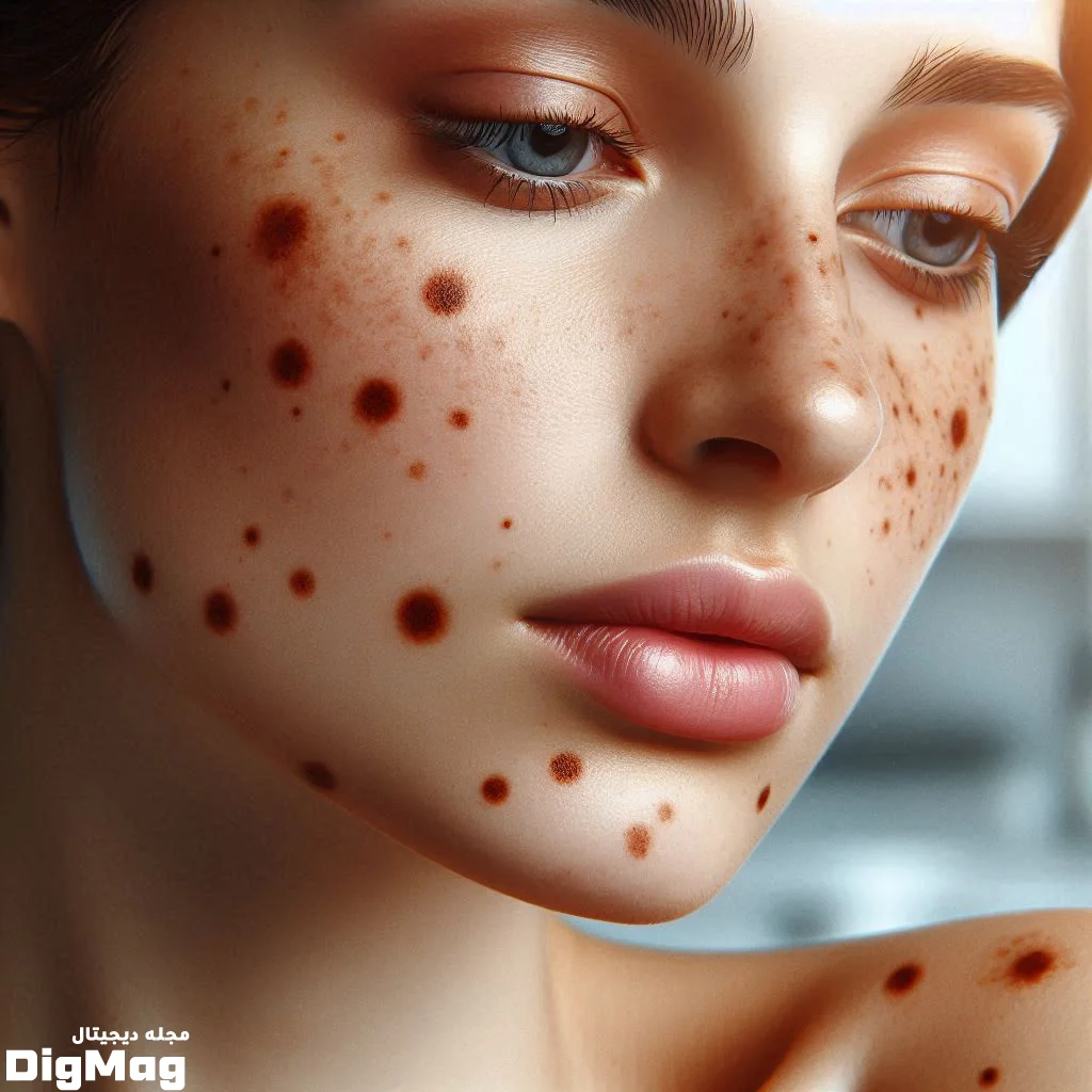 لکه های قهوه ای روی پوست نشانه چیست